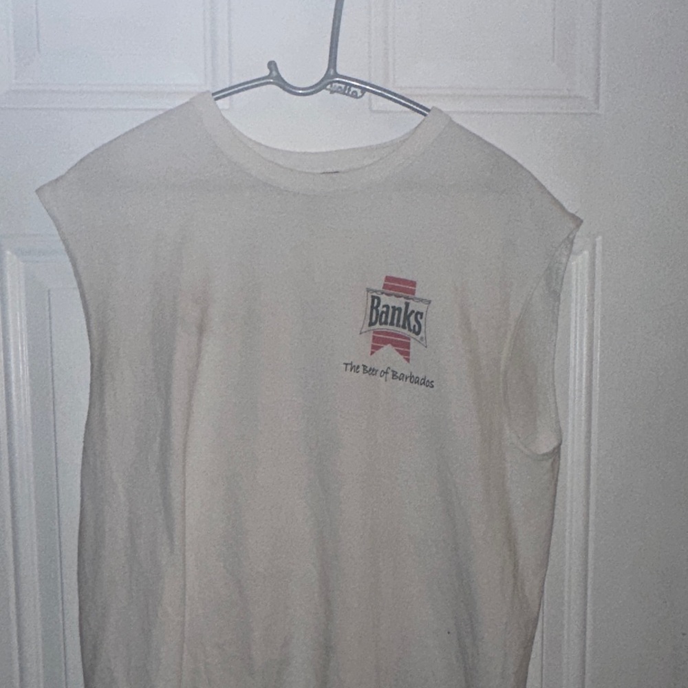 Banks White Sleeveless T-Shirt